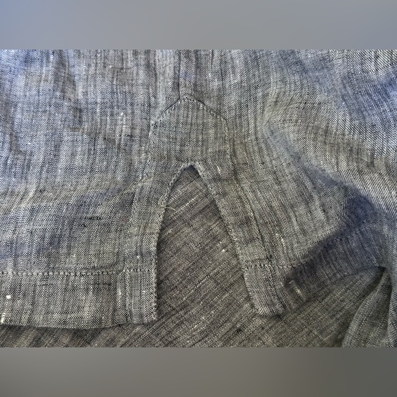 Alberto Pons Fine Guayaberas Gray 100% Linen Long Sleeve Men’s Shirt Size M - Picture 4 of 11